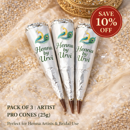 Artist Saver Pack (Pack of 3 × 25g) - By Henna By Urvi